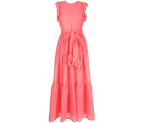 Minikleid mit Federn