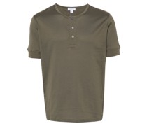 Henley-T-Shirt aus Baumwolle