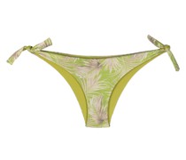 Bikinihöschen mit Blatt-Print