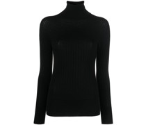 Gerippter Rollkragenpullover