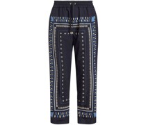 Cropped-Hose mit Print