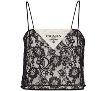 Cropped-Top mit Spitze
