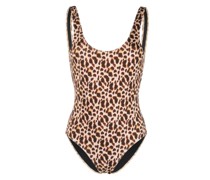 Badeanzug mit Leoparden-Print