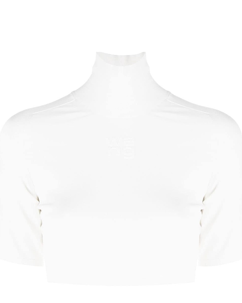 Alexander Wang Damen Cropped-Oberteil mit Stehkragen EV8800 Alexander Wang Damen Cropped-Oberteil mit Stehkragen EV8800
