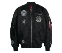 Bomberjacke in Satinoptik