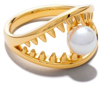 18kt Danger Trap Collection Line Gelbgoldring