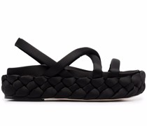 Gewebte Slingback-Sandalen