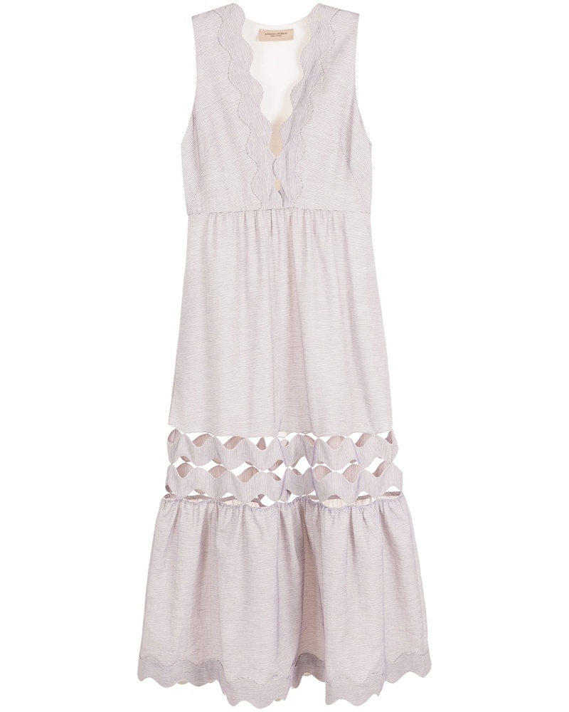 Adriana Degreas Damen Maxikleid mit Zickzackmuster