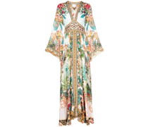 Maxikleid mit Kimono-Ärmeln