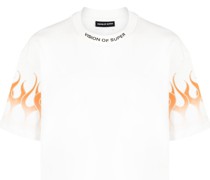 T-Shirt mit Flammen-Print