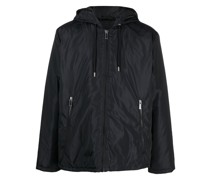 Leichte Kapuzenjacke mit Logo-Print