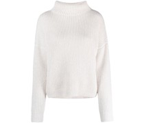 Strickpullover mit Stehkragen