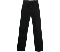 Jeans mit Logo-Stickerei