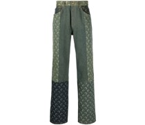 Straight-Leg-Jeans mit Logo-Print