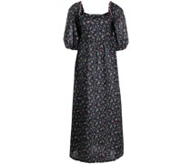 Langes Kleid mit Blumen-Print