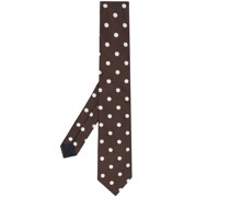 Krawatte mit aufgestickten Polka Dots