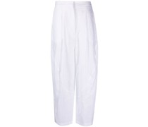 Leinenhose mit hohem Bund