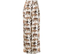 Weite Hose mit Print