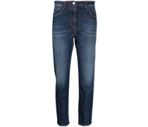 Gerade Cropped-Jeans