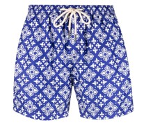 Badeshorts mit geometrischem Print