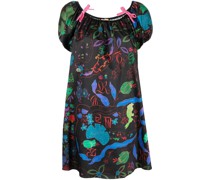 Minikleid mit Blumen-Print