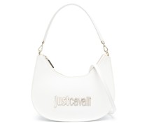 Schultertasche mit Logo-Schild
