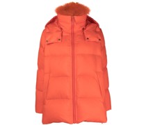 Gefütterte Jacke mit Logo-Patch