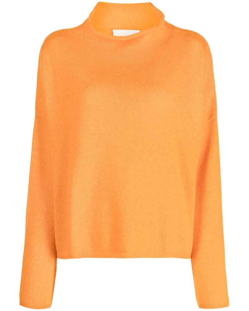 Lisa Yang Damen Kaschmirpullover mit Stehkragen