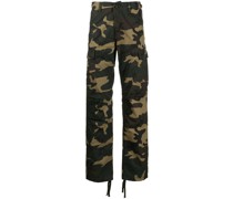 Cargo-Jeans mit Camouflage-Print