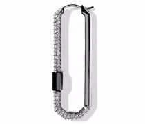 18kt Lock Schwarzgoldohrring mit Diamanten