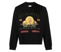 Sweatshirt mit "St. Moritz"-Stickerei
