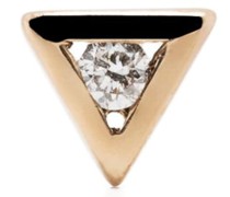 14kt Star Gelbgoldohrstecker mit einem Diamanten