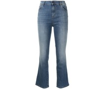 Halbhohe Cropped-Jeans