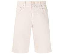 Jeans-Shorts mit Logo-Patch