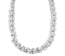 Breite Halskette aus Sterlingsilber