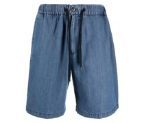 Jeans-Shorts mit Kordelzug