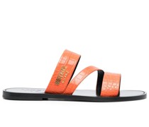 Sandalen mit Kroko-Effekt