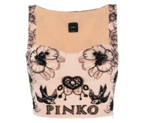 Oberteil mit Tattoo-Print