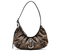 The Distressed Buckle J Marc Crescent bag