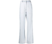 Weite High-Waist-Jeans