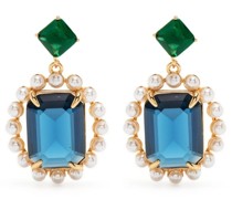 Victoria crystal drop earrings