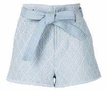 Gesteppte Jeans-Shorts