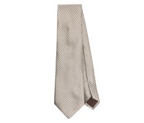 pattern-jacquard silk tie