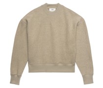 Fleece-Sweatshirt mit rundem Ausschnitt