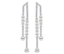 18kt Sleek Weißgoldohrringe