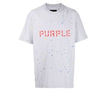 T-Shirt mit Farbklecks-Print