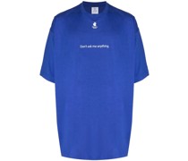 x Apple T-Shirt mit Slogan-Print