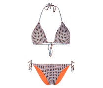 Geometrisch gemusterter Bikini