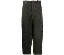 Cropped-Hose mit Jacquardmuster