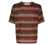 T-Shirt mit Zickzackmuster